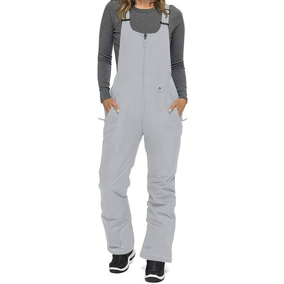 EINCcm Snow Pants Women's Bib Overalls Winter Ski Pants Trendy Snow Bib Waterproof Insulated Romper Athletic Snowpants with Adjustable straps