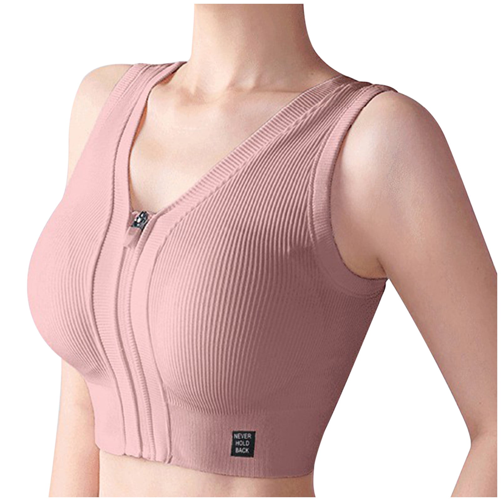 Birdeem Women Sports Bra Zipper Underwear Quakeproof Running Vest