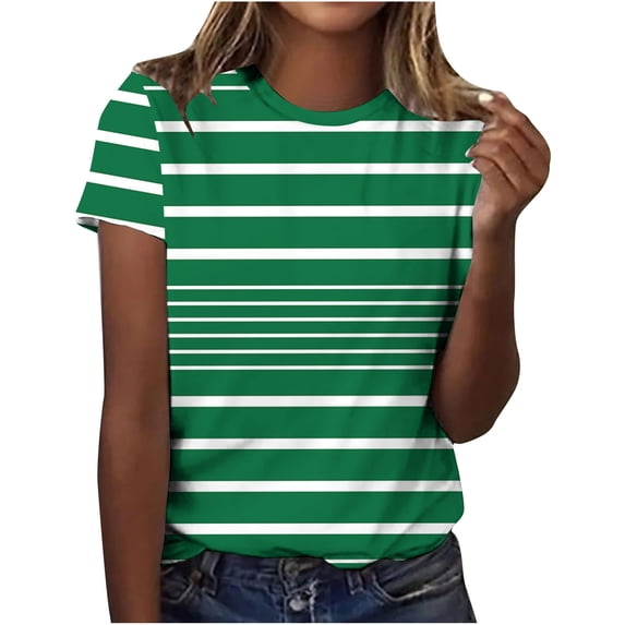 EINCcm Summer Tops for Women Graphic Tshirts Oversized Tees Casual Floral Crew Neck Short Sleeve Blouse Top