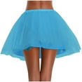 thumbnail image 1 of EINCcm Tutu Skirt Women's Classic Elastic 5 Layered Tulle Ballet Mini Skirt with Liner, 1950s Vintage Style Short Skirt, 1 of 5