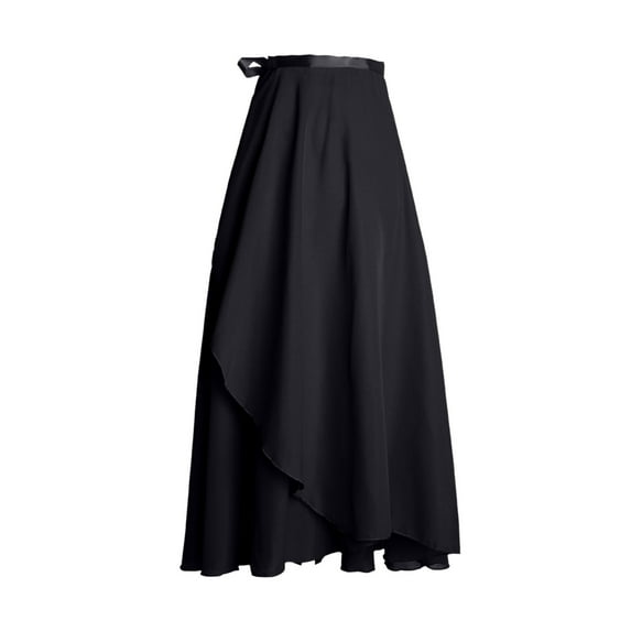 EINCcm Women Ballet Wrap Skirt Long Sheer Dance Skirts Chiffon Skirt with Adjustable Belt Suitable for a Variety of Dances