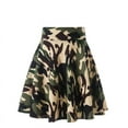 thumbnail image 1 of EINCcm Women Casual Mini Skirts Stretch Waist Flared Plain Pleated Skater Skirt Camo Print Pleated Plaid Skirt, 1 of 2