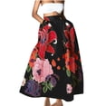 thumbnail image 1 of EINCcm Women's Boho Floral Printed Maxi Skirt Summer Beach High Waisted Mopping Floor Length A Line Long Skirts with Pockets, 1 of 5