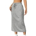 thumbnail image 1 of EINCcm Women's Drawstring Midi Skirts High Elastic Waist Drawstring Skirt Trendy Fashion Outfits Clothes, 1 of 8