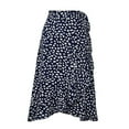 thumbnail image 1 of EINCcm Women's High Waisted Wrap Ruffle Hem Split Midi Skirt Summer Boho Skirt Floral Print Wrap Skirts, 1 of 4