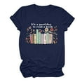 thumbnail image 1 of EINCcm Womens Book Lover Blouse Teacher Bookworm Reading Retro Floral Bookish Tshirts World Reading Day Tops, 1 of 3