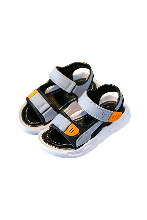 Zanvin Kids Outdoor Non-slip Soft-soled Beach Sandals, Gray, 18-24 Months