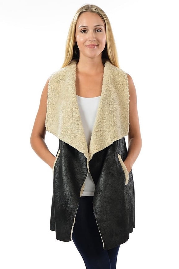 EINII Mustang Vest with Faux Fur Lining