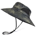 thumbnail image 1 of EINSKEY Camo Boonie Hat, Wide Brim Bucket Hat Sun Protection, Camouflage Safari Hat Green, 1 of 9