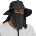 thumbnail image 1 of EINSKEY Fishing Hat Sun Protection Hat with Neck Flap for Men,Full Coverage Black, 1 of 9