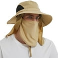 thumbnail image 1 of EINSKEY Fishing Hat Sun Protection Hat with Neck Flap for Men,Full Coverage Khaki, 1 of 9