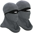 thumbnail image 1 of EINSKEY Fleece Ski Mask with Nose Wire, 2-Pack Winter Full Face Mask Balaclava Hood Thermal Neck Cover for Skiing Cycling Running 2 Grey, 1 of 6