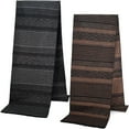thumbnail image 1 of EINSKEY 2-Pack Long Winter Scarves with Tassel for Men Women - Black Brown, Line W, 1 of 6