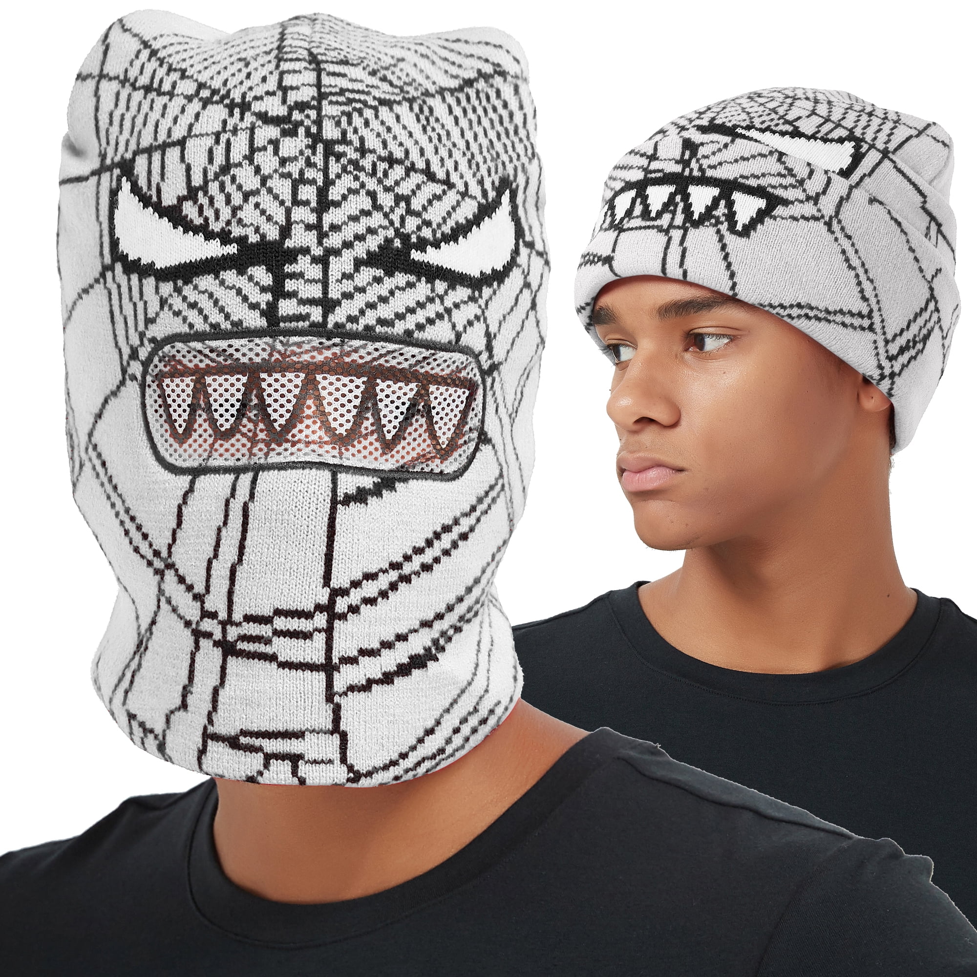 EINSKEY Spider  Beanie, Graphic Beanie Y2K, Knit Cuffed Beanie Hat