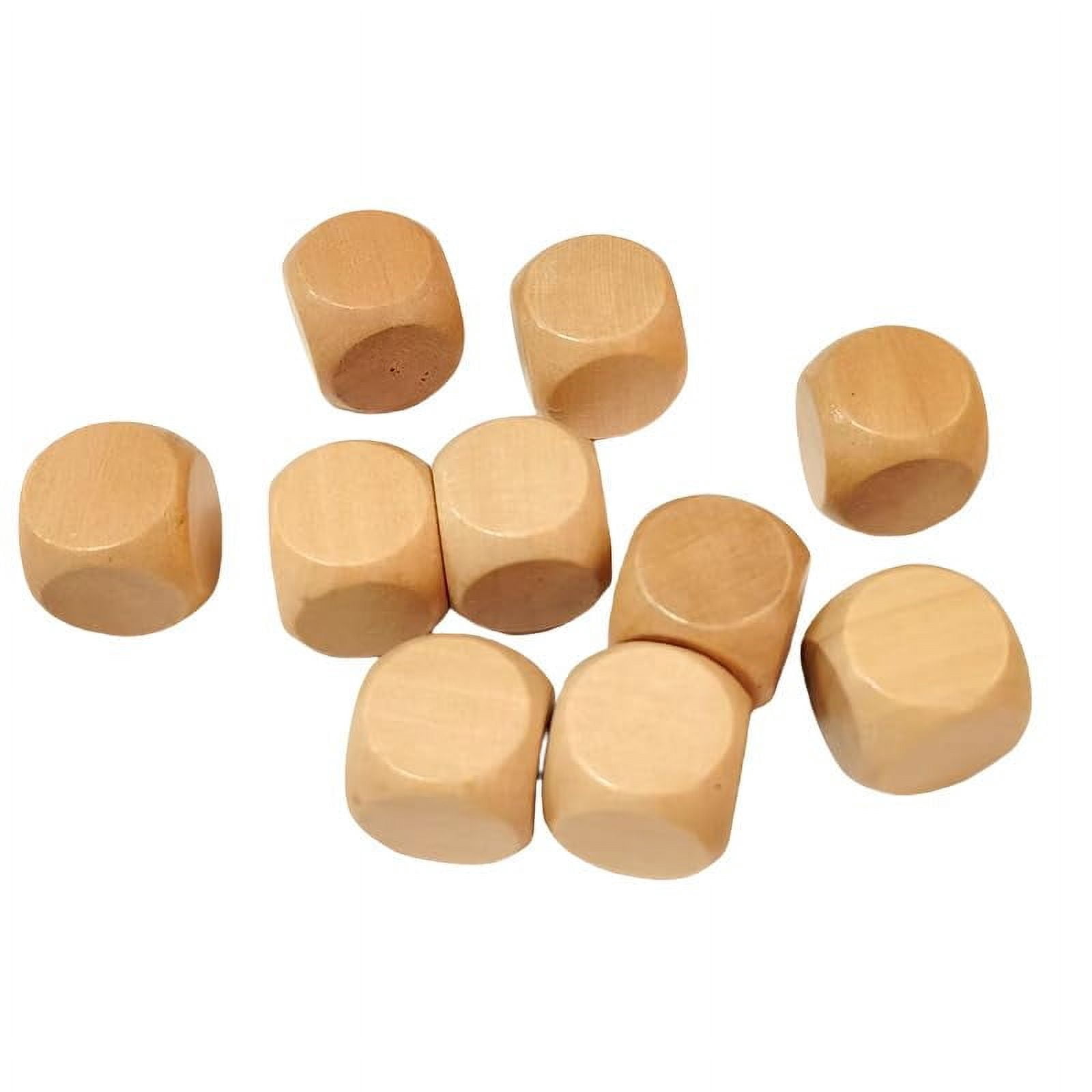 25-Piece Wooden Dice Set With Carry Bag - Standard 16mm For DND, Yahtzee, Casino Games