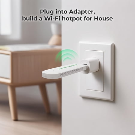 EIOTCLUB 4G LTE USB Wifi 6 Dongle, Portable Mobile Hotspot with Pre-Installed SIM And Prepaid Data, Supports Up to 10 Devices, Plug And Play, US Solely