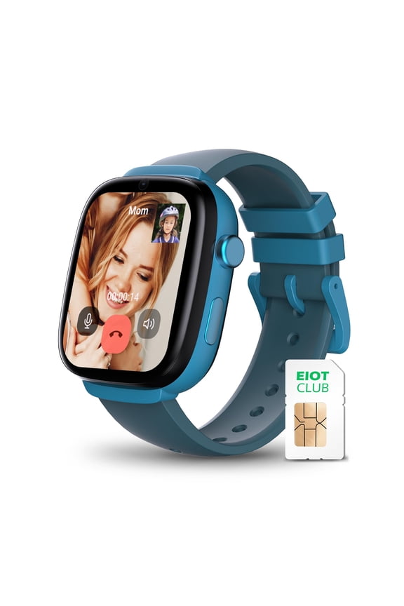 Kids Smart Watch MX3, 4G LTE Video Call and GPS Tracker, School Mode and Safe Zones, SOS Button and Parental Controls, Task and Mood Log, IP68, for Ages 4-12, US Version