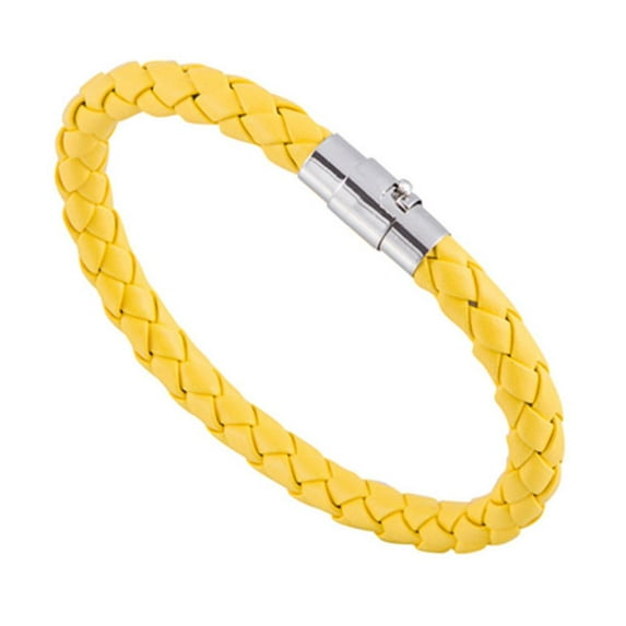 EIRZNGXQ 2 Pack Couple Cuff Bracelet Set, Simple Unisex Leather Braided Bracelet, Women Fashion Leather Rope Braided Buckle Bracelet, Bracelets for Women Teen Girls Gift L7P5