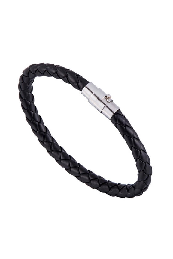 EIRZNGXQ 2 Pack Couple Cuff Bracelet Set, Simple Unisex Leather Braided Bracelet, Women Fashion Leather Rope Braided Buckle Bracelet, Bracelets for Women Teen Girls Gift G3L0