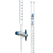 EISCO Borosilicate Glass Burette, with PTFE Stopcock, 50mL Capacity, 0.10mL Graduation Class B