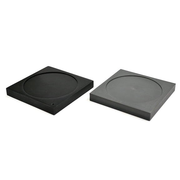 EISCO Ice Melting Plates with Depression, 1 Aluminum Plate, 1 Plastic Foam Plate
