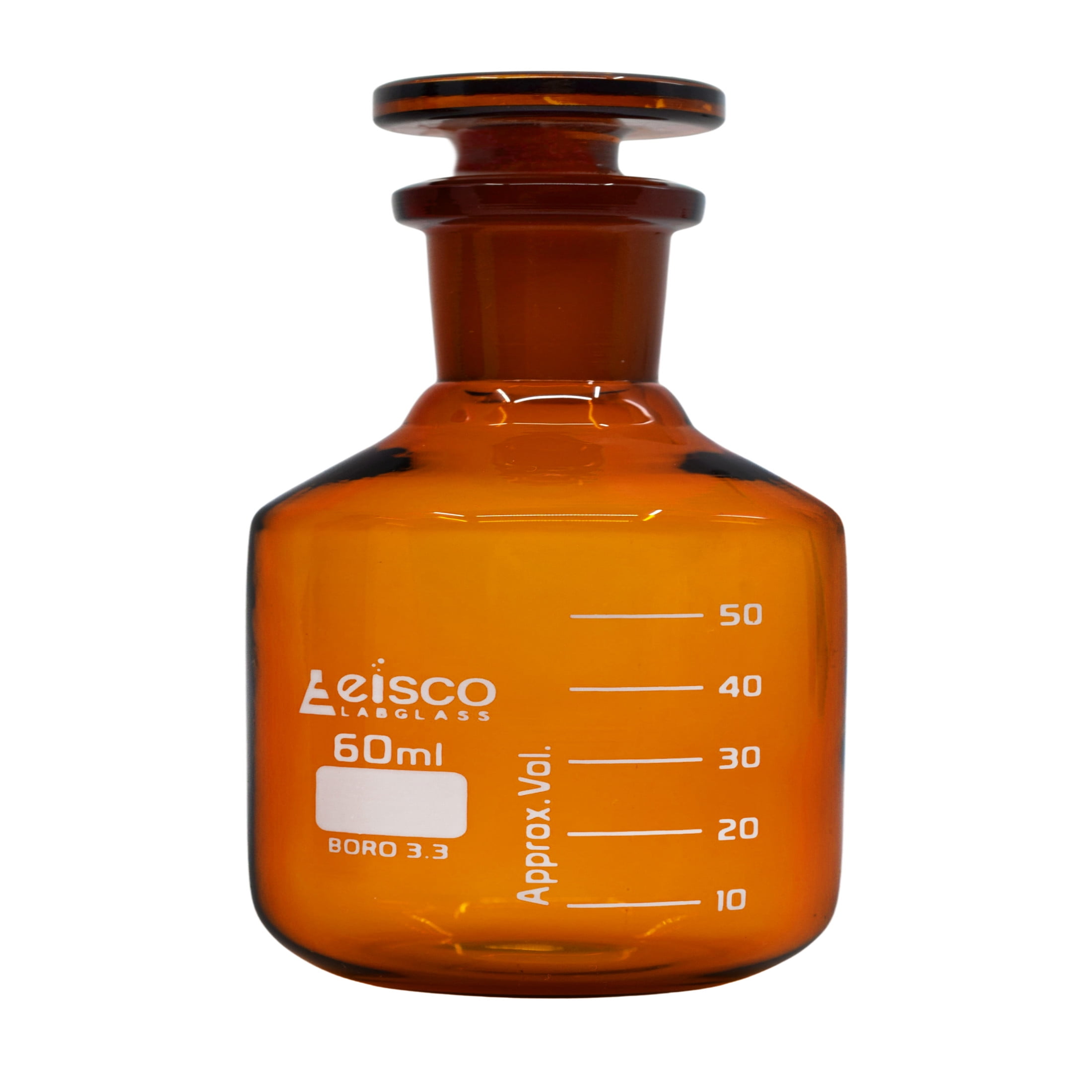 Eisco 30mL Amber Dropper Bottle - Borosilicate Glass With Eye Dropper, UV Protected For Essential Oils