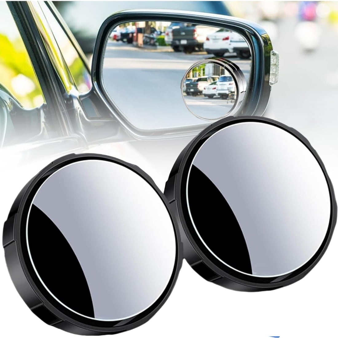 EISHOW 2024 New Auxiliary Blind Spot Mirror,Suction Cup Car Convex