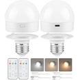 EISHOW Rechargeable Light Bulbs with Remote Control, Battery Operated