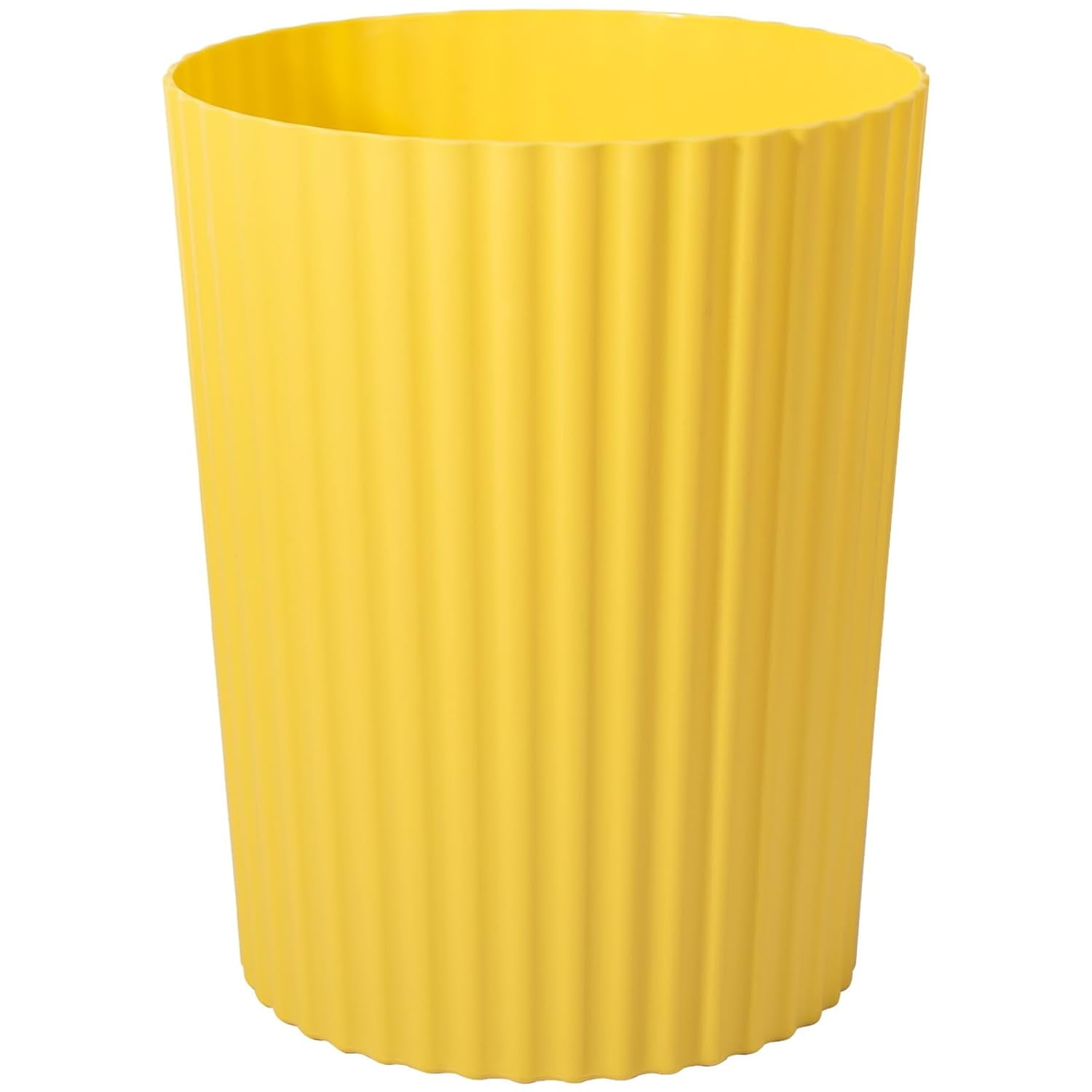 Round Plastic Small Trash Can Wastebasket 9L Garbage Container Bin Trash Can