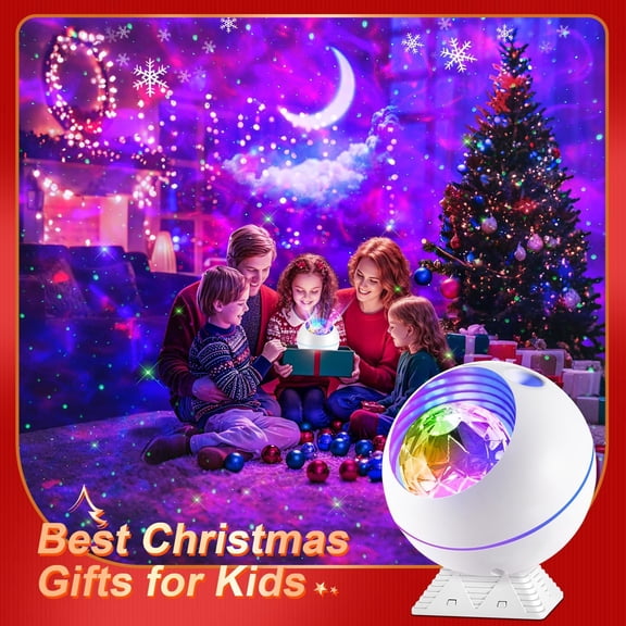 EISRUNGF- Christmas Kids Adult Room Decor Aesthetic,42 Colors Star Projector Galaxy Light+Moon+Cloud Lights for Bedroom,Unique Rhythm Mode,Dimmable+Remote Control Galaxy Lamp for Christmas Decor