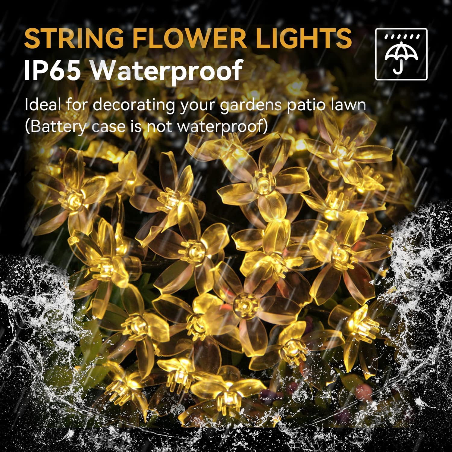 EISRUNGF Flower Fairy Light Battery Operated Indoor String Lights — free download