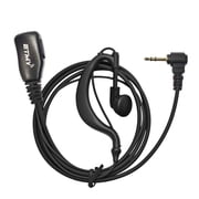 ETMY 2.5mm 1 Pin G Shape Earpiece with PTT Mic ER29 Compatible with Motorola Talkabout T200 T400 T500/T600 T800 Series, T275 T605_H2O T475 T802, 1 Pack