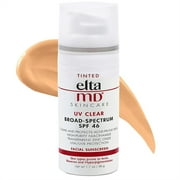 EItaMD UV Clear SPF 46 Tinted Facial Sunscreen,Broad Spectrum SPF 46 Cream Sunscreen,1.7 oz