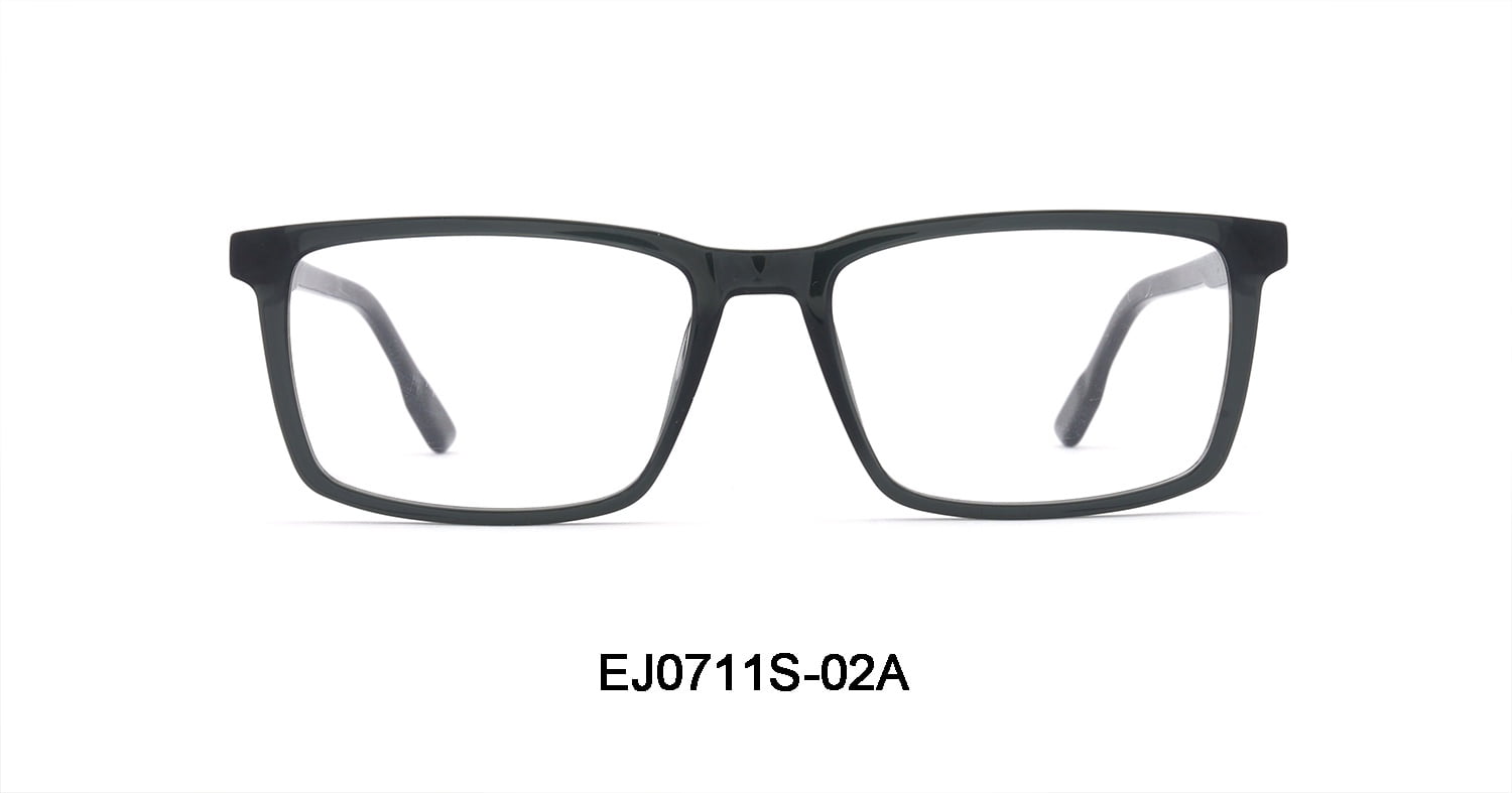 Men's Teddy Rx'ble Eyeglasses with Case, Dark Grey