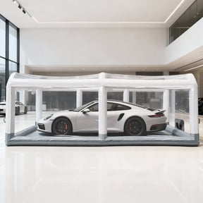 EJAEE Inflatable Vehicle Display Vault , Portable Airtight Car Bubble Garage Tent for Dustproof Storage, Vehicle Protection, and Display 19' / 5.8M