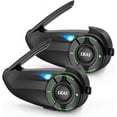 thumbnail image 1 of EJEAS Q8 Motorcycle Helmet Bluetooth Intercom, New Mesh 3.0 Group Intercom System with Music Sharing and Channel Switching for 6 Riders Talking at The Same Time 2 Pack, 1 of 5
