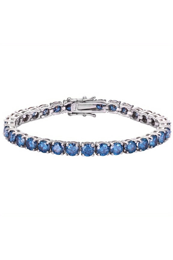 4mm Cubic Zircon Bracelet, Hypoallergenic, Sparkling Eternity Design Everyday, Holiday, Christmas Gifts for Women Men, 19cm 22cm Adult Jewelry