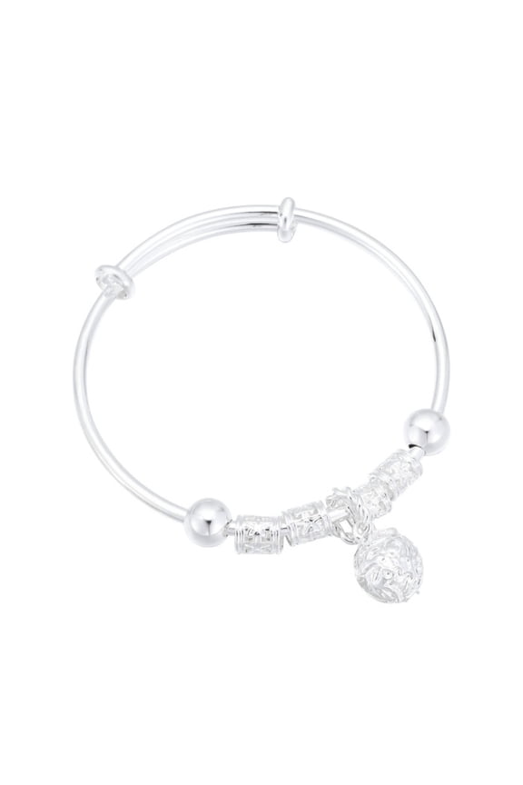 Adjustable Bell Bracelet with Jingling Pendant Vintage Style Hypoallergenic Lightweight Everyday Holiday Christmas Gifts for Women