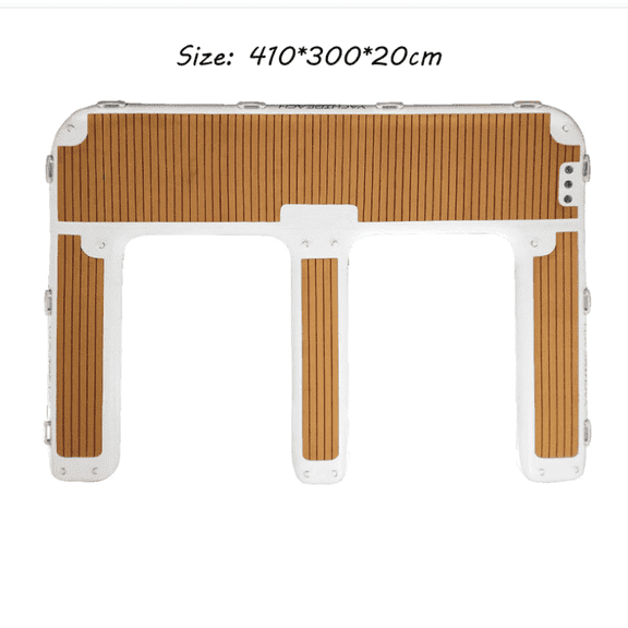 EJIA Inflatable Water E-Type Dock Platform Dock EVA Anti-Skid Suitable for Yacht Lakes