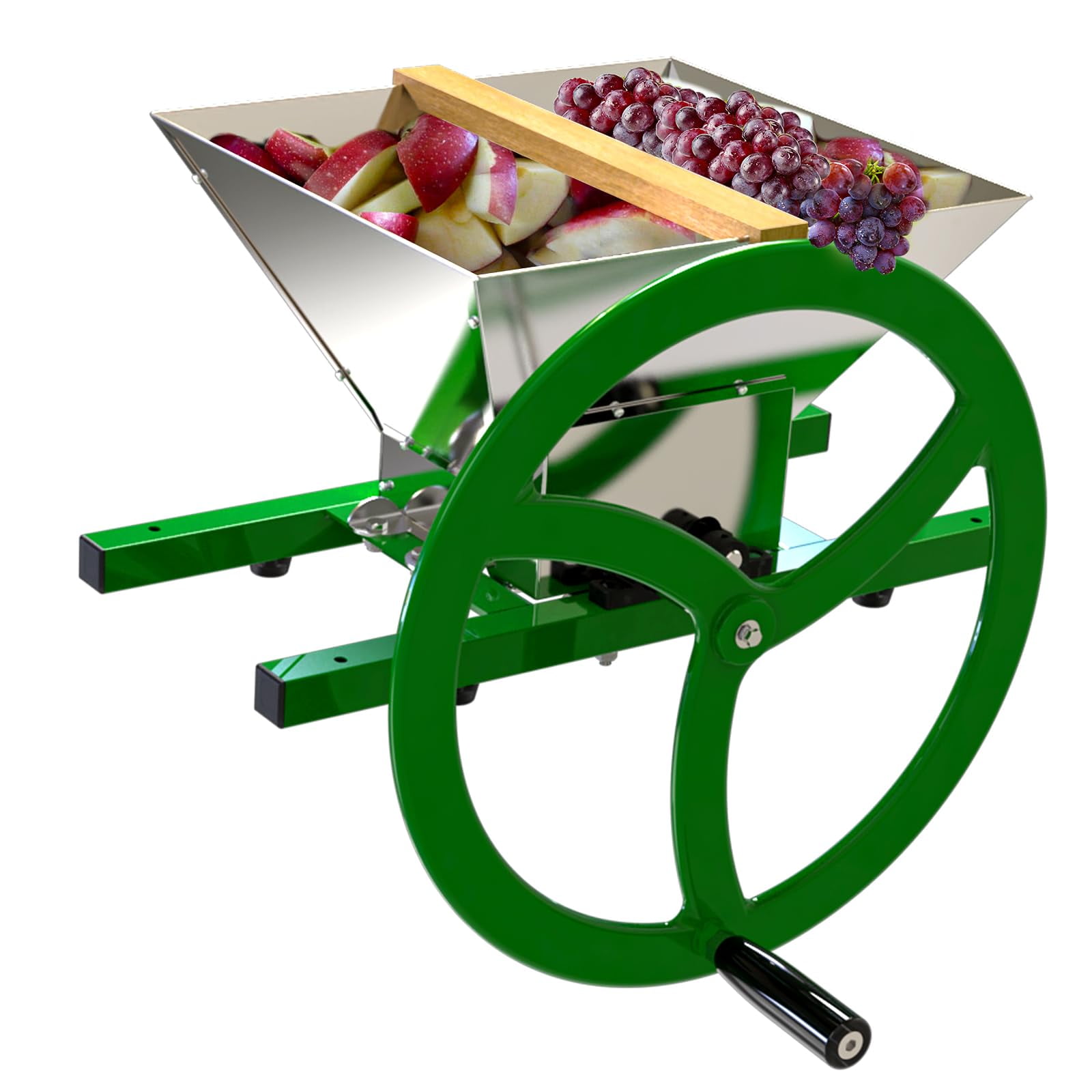 ECO-WORTHY 7 Litre Stainless Steel Apple and Fruit Crusher
