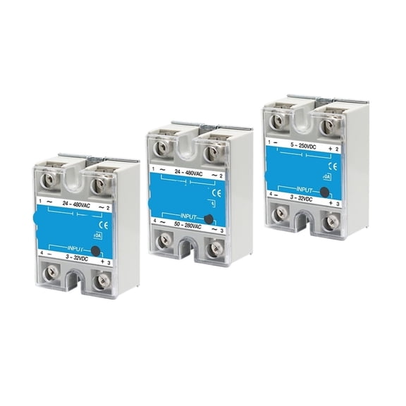 EJYWPSWD 1PCS Solid State Relay Single Phase Non-contact Ssr 24-380vac 10a 25a 40a 50a 60a 80a 100a