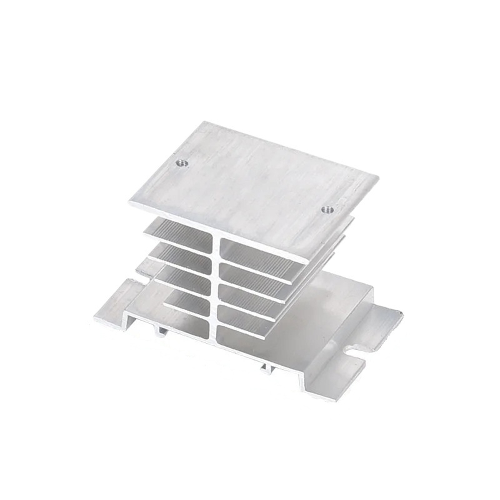 EJYWPSWD 1pcs Aluminum Heat Sink DD DA AA Single Phase Solid State Relay SSR Aluminum Fins Dissipation Radiator Din Rail Mounting