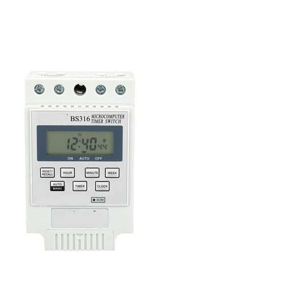 EJYWPSWD 220v /110v/12v/24/230v Digital Parogrammable Timer Time Switch Relay with 10 Times per Day Time Set Range 1min-168h