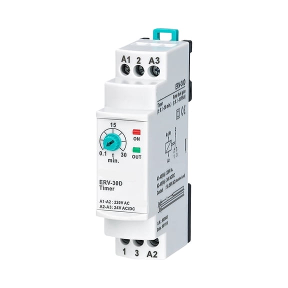 EJYWPSWD ERV30D on Delay Time Relay Electronic Adjustable 0.1-30min