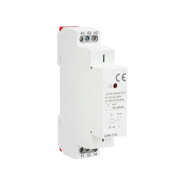 EJYWPSWD GR8 AC110V 230V Intermediate Relay Auxiliary Relay 8A 16A SPDT Electronic Switch