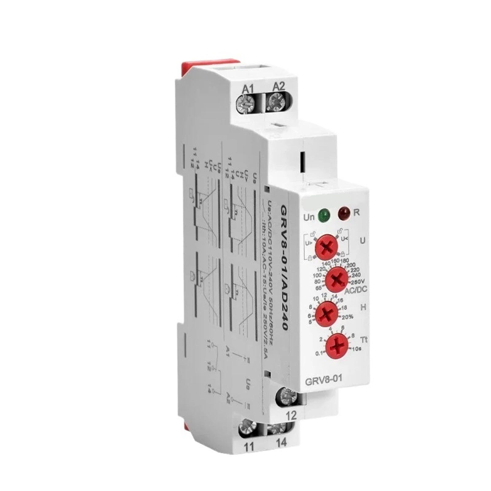 EJYWPSWD GRV8-01 Single Phase Voltage Relay Adjustable over or under ...