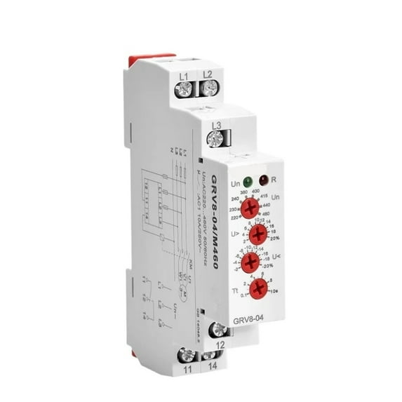 EJYWPSWD GRV8-04 Three Phase Voltage Control Relay Phase Sequence Phase Failure over Voltage Undervoltage Protection