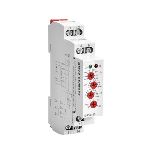 EJYWPSWD GRV8-06 3 Phase Failure Phase Sequence Voltage Monitoring Relay Voltage Sensing Protection Relay 460V