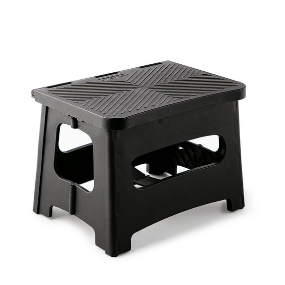 EJerilhxX Folding Step Stool 9in Textured Surface, Portable for Home, RV, Camping