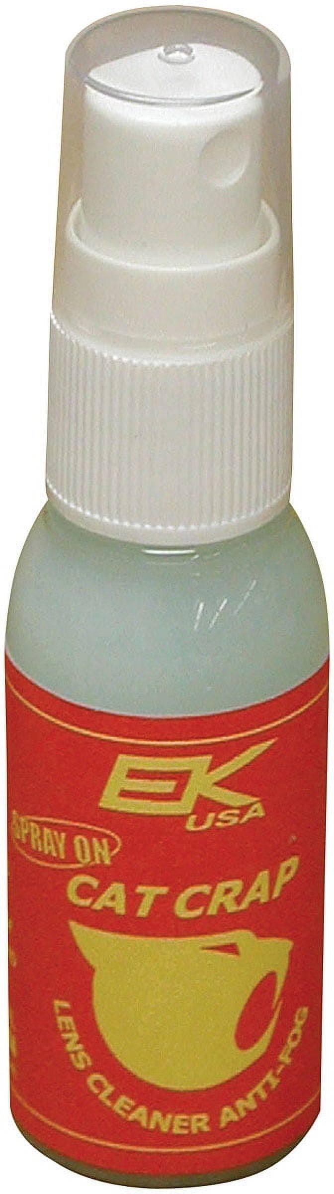 EK 1 pack Anti-Fog Lens Cleaner Spray on 0.5 oz Cat Crap